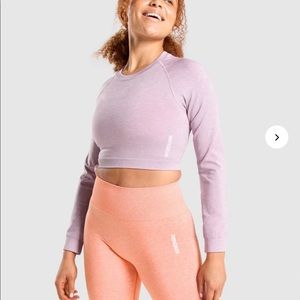 Gymshark Adapt Marl Long Sleeve Crop Top